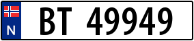 Truck License Plate
